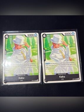 2x Kaku Tournament Vol 1 Pack One Piece promo trading card OP07-080 Art NM